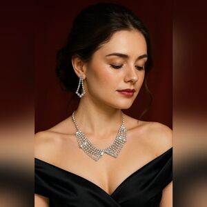 Vintage Necklace & Earrings Set